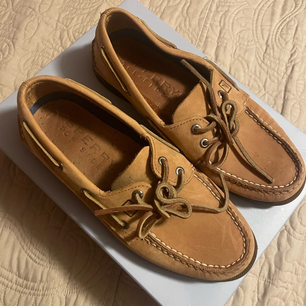 Sperry Men's Brown Leather Boat Shoes